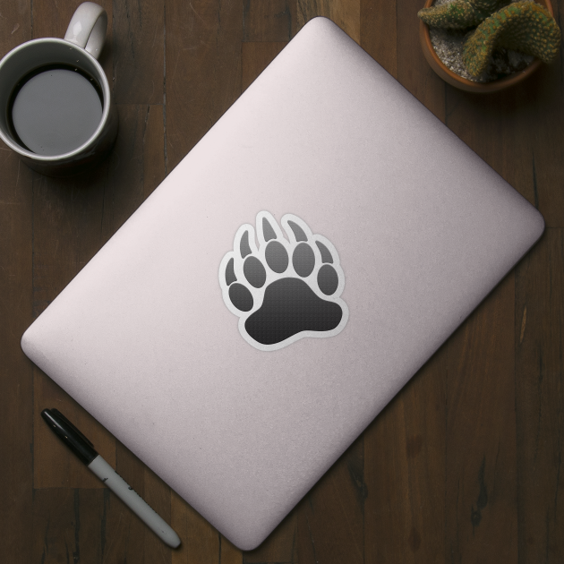 Mens Daddy Bear Paw Print LGBT by brodyquixote